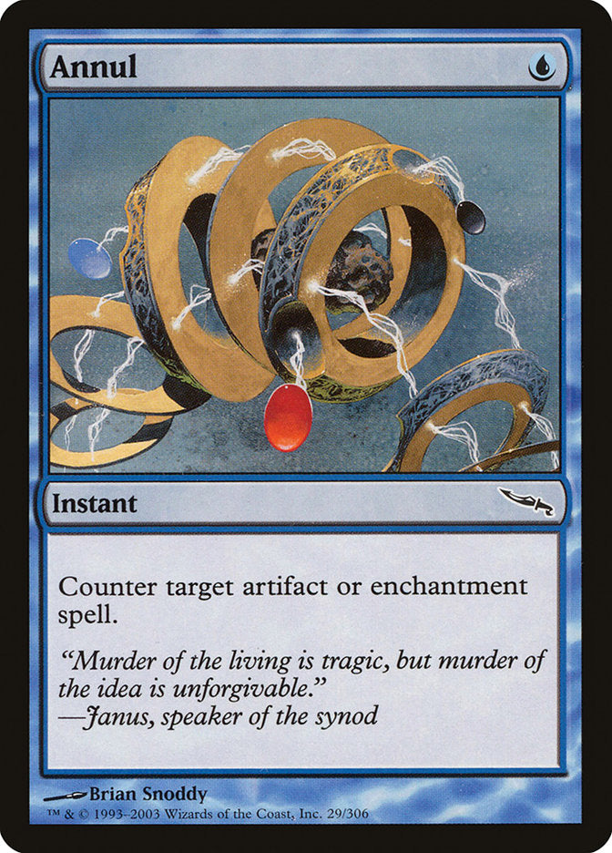 This Is An Image Of The Magic The Gathering Card Annul From The Set Kaldheim - Designed By Artist Caio Monteiro