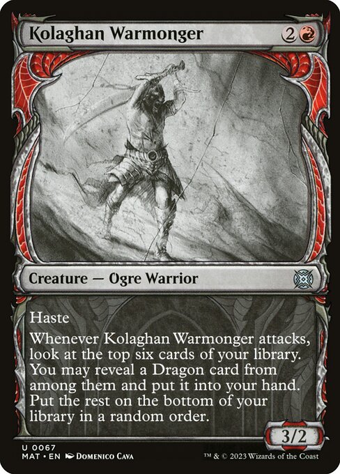 Kolaghan Warmonger - FOIL