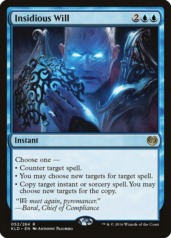 This Is An Image Of The Magic The Gathering Card Insidious Will From The Set Kaladesh - Designed By Artist Anthony Palumbo