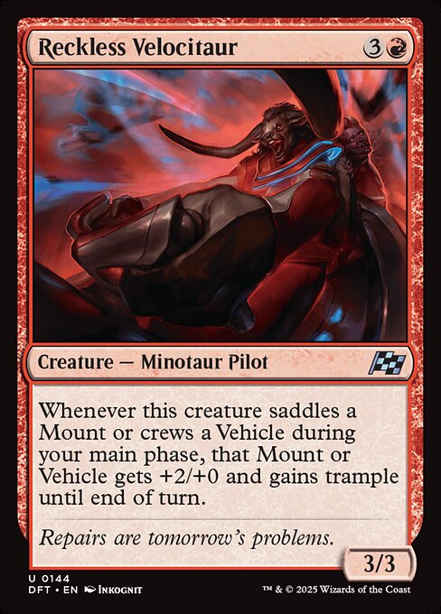 Reckless Velocitaur - FOIL