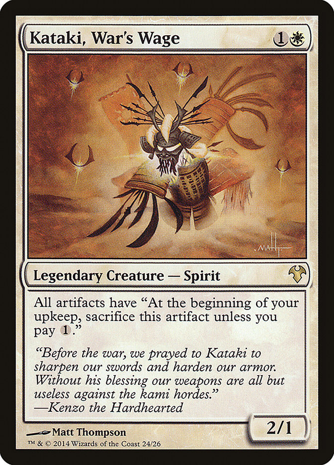 This Is An Image Of The Magic The Gathering Card Kataki, War's Wage From The Set Modern Masters - Designed By Artist Matt Thompson