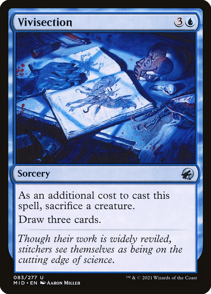 This Is An Image Of The Magic The Gathering Card Vivisection From The Set Innistrad: Midnight Hunt - Designed By Artist Aaron Miller