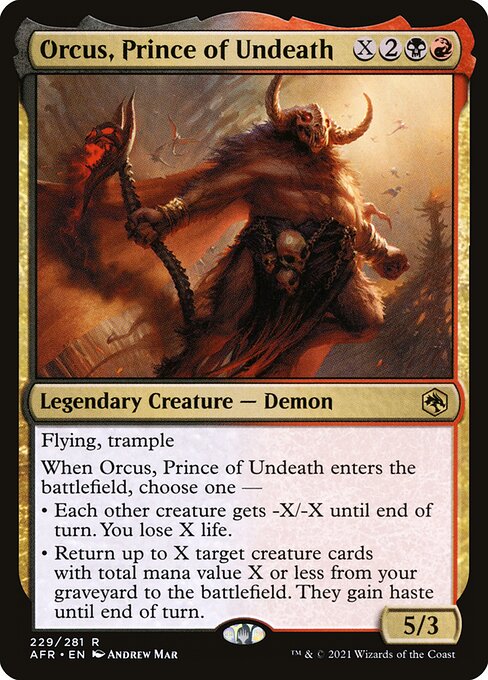 Orcus, Prince of Undeath - FOIL