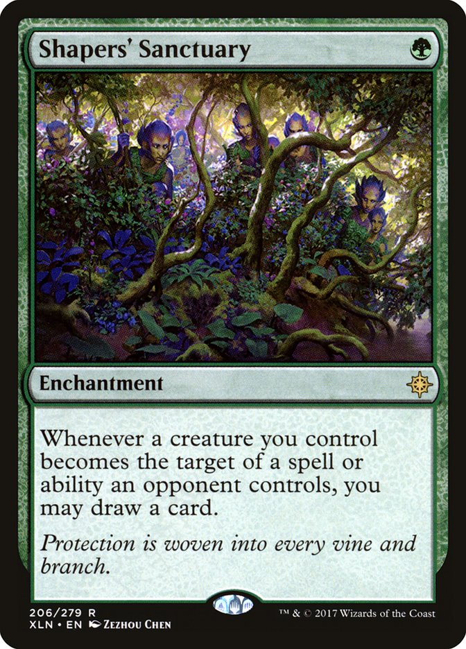 This Is An Image Of The Magic The Gathering Card Shapers' Sanctuary From The Set Ixalan - Designed By Artist Zezhou Chen