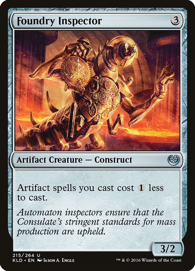 This Is An Image Of The Magic The Gathering Card Foundry Inspector From The Set Commander Masters - Designed By Artist Jason A. Engle
