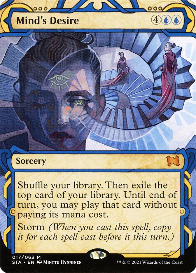 This Is An Image Of The Magic The Gathering Card Mind's Desire From The Set Commander 2021 - Designed By Artist Anthony Francisco