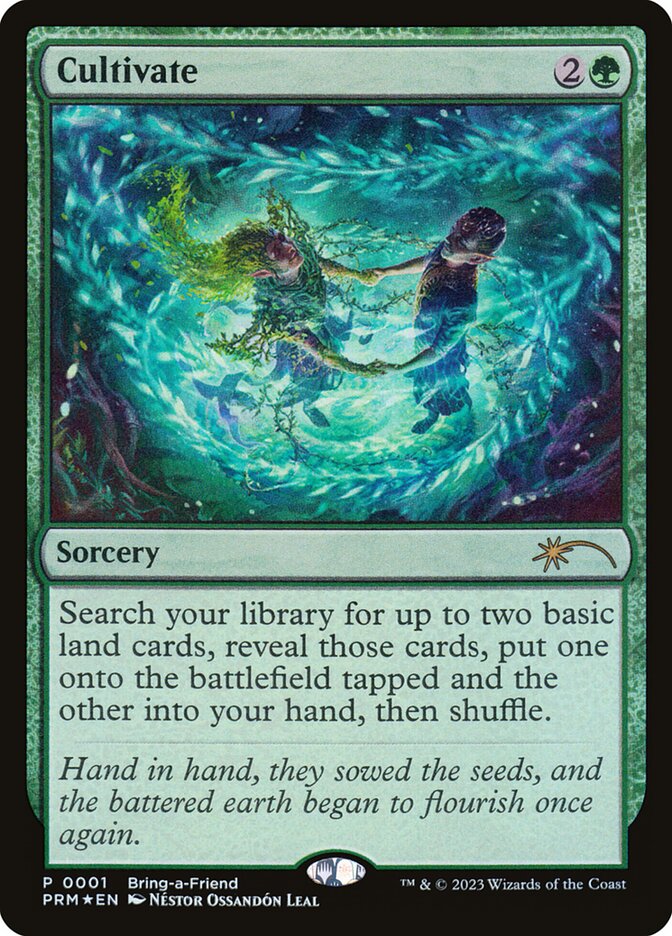 This Is An Image Of The Magic The Gathering Card Cultivate From The Set Tarkir: Dragonstorm Commander - Designed By Artist Anthony Palumbo