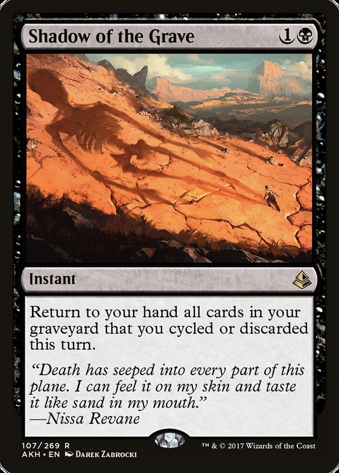 This Is An Image Of The Magic The Gathering Card Shadow of the Grave From The Set Amonkhet - Designed By Artist Darek Zabrocki