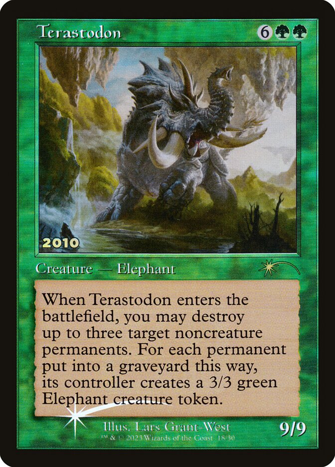 This Is An Image Of The Magic The Gathering Card Terastodon From The Set Commander 2021 - Designed By Artist Lars Grant-West