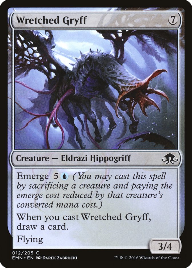 This Is An Image Of The Magic The Gathering Card Wretched Gryff From The Set Innistrad Remastered - Designed By Artist Darek Zabrocki