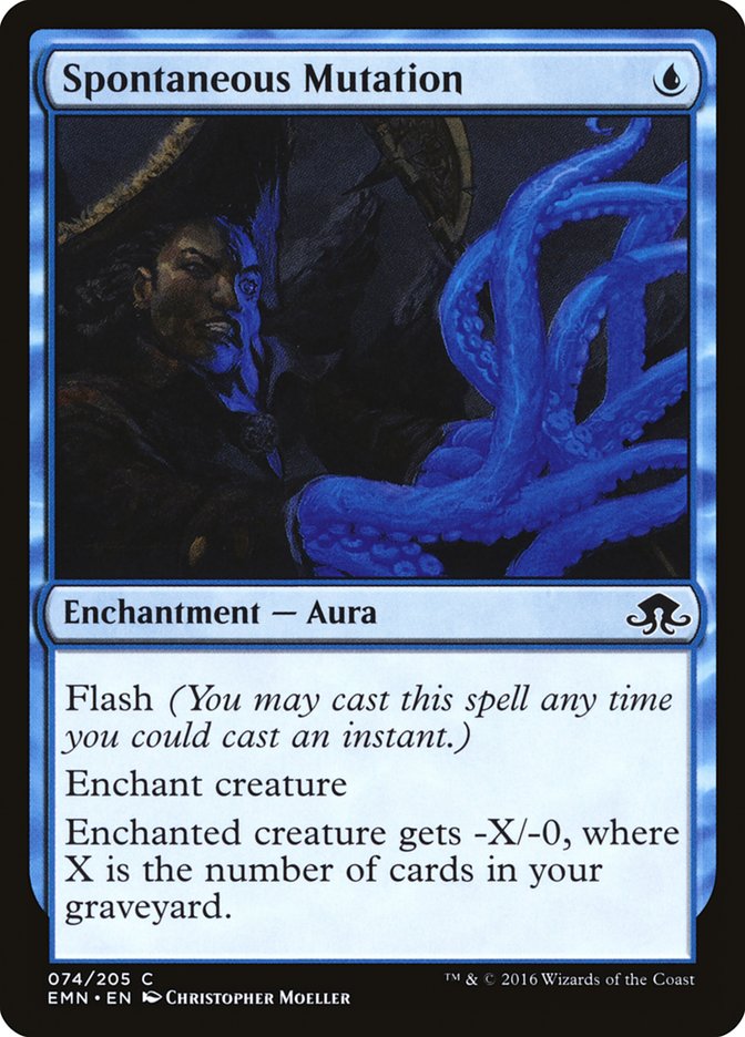 This Is An Image Of The Magic The Gathering Card Spontaneous Mutation From The Set Innistrad Remastered - Designed By Artist Christopher Moeller