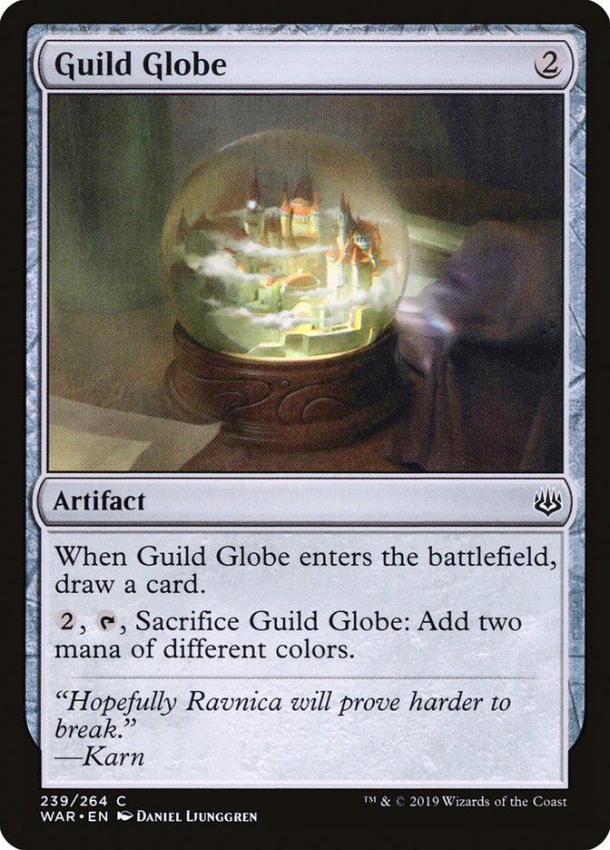 This Is An Image Of The Magic The Gathering Card Guild Globe From The Set War of the Spark - Designed By Artist Daniel Ljunggren