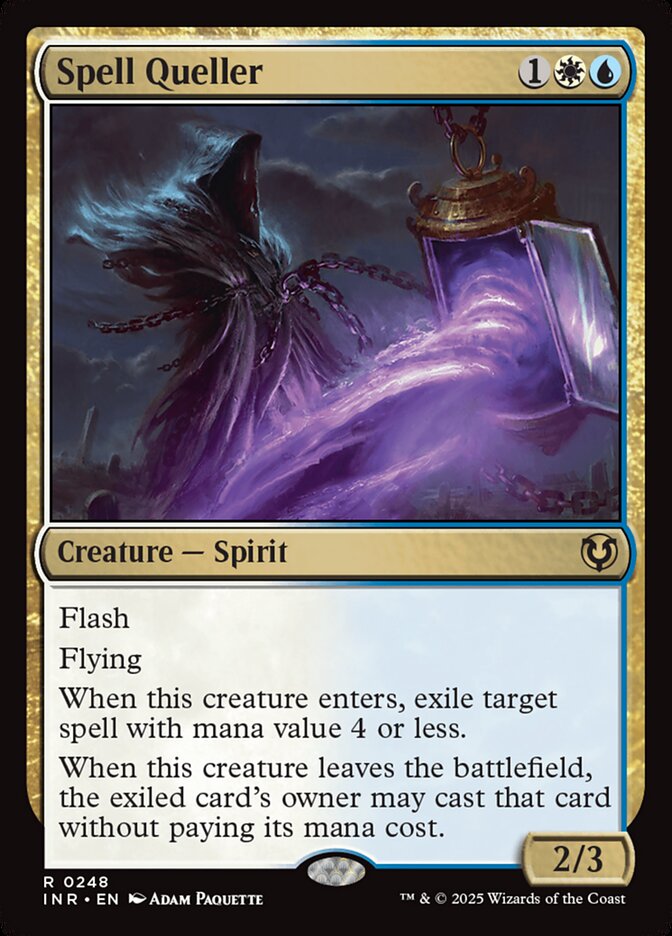 This Is An Image Of The Magic The Gathering Card Spell Queller From The Set Innistrad Remastered - Designed By Artist Adam Paquette