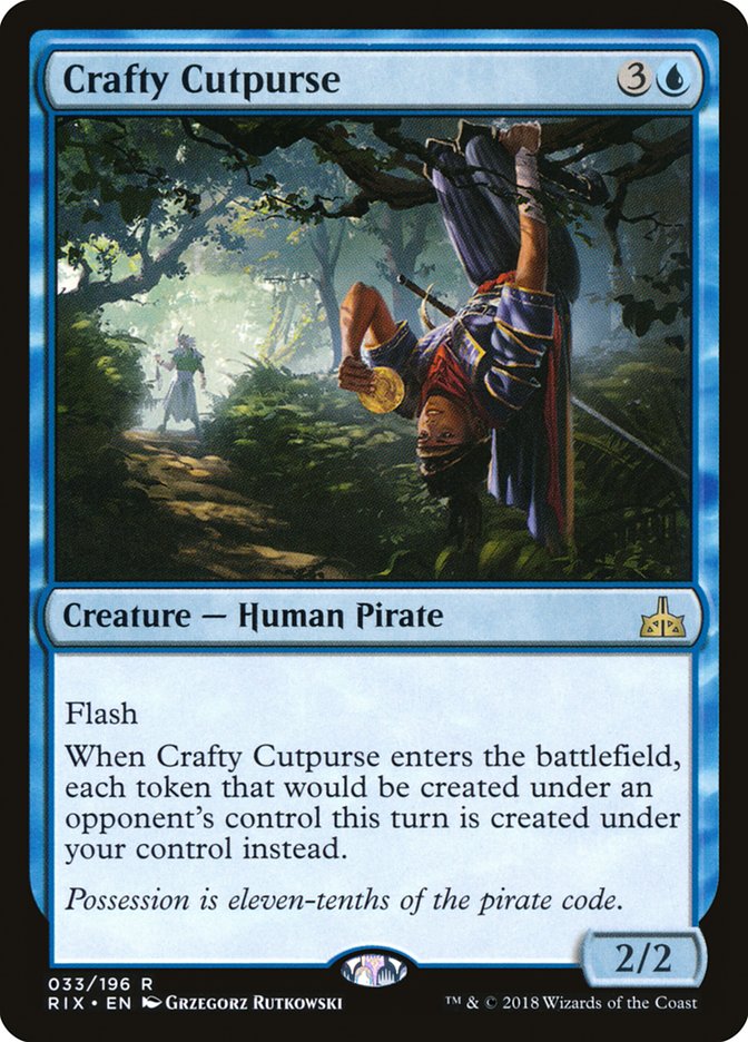 This Is An Image Of The Magic The Gathering Card Crafty Cutpurse From The Set Commander 2021 - Designed By Artist Grzegorz Rutkowski