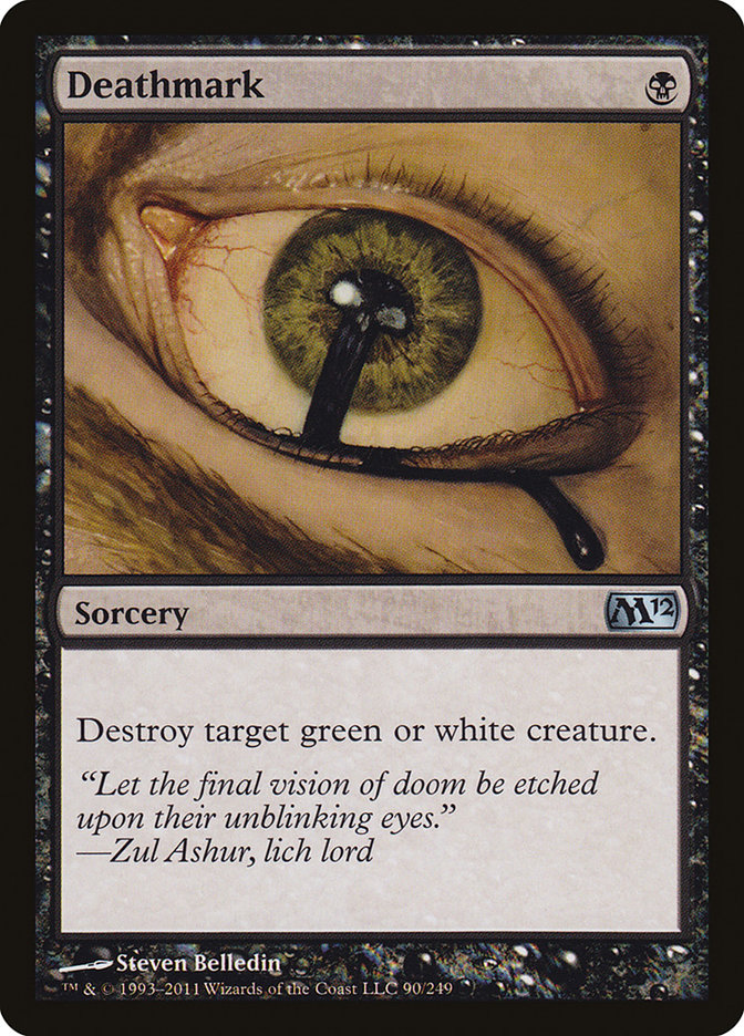 This Is An Image Of The Magic The Gathering Card Deathmark From The Set Foundations - Designed By Artist Jeremy Jarvis