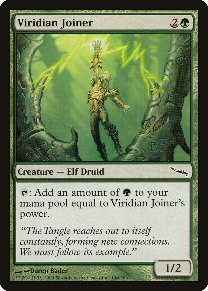 This Is An Image Of The Magic The Gathering Card Viridian Joiner From The Set Mirrodin - Designed By Artist Daren Bader