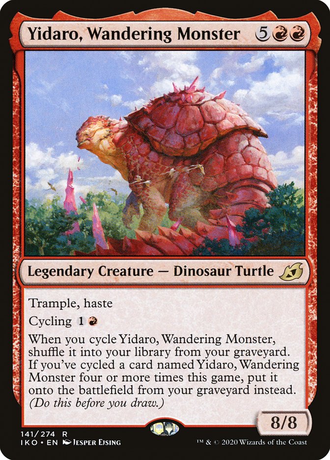 This Is An Image Of The Magic The Gathering Card Yidaro, Wandering Monster From The Set Ikoria: Lair of Behemoths - Designed By Artist Jesper Ejsing