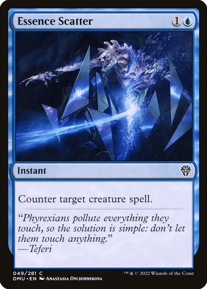 This Is An Image Of The Magic The Gathering Card Essence Scatter From The Set Foundations - Designed By Artist Josh Hass