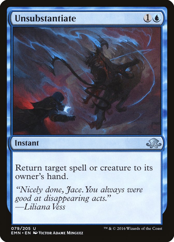 This Is An Image Of The Magic The Gathering Card Unsubstantiate From The Set Core Set 2021 - Designed By Artist Victor Adame Minguez