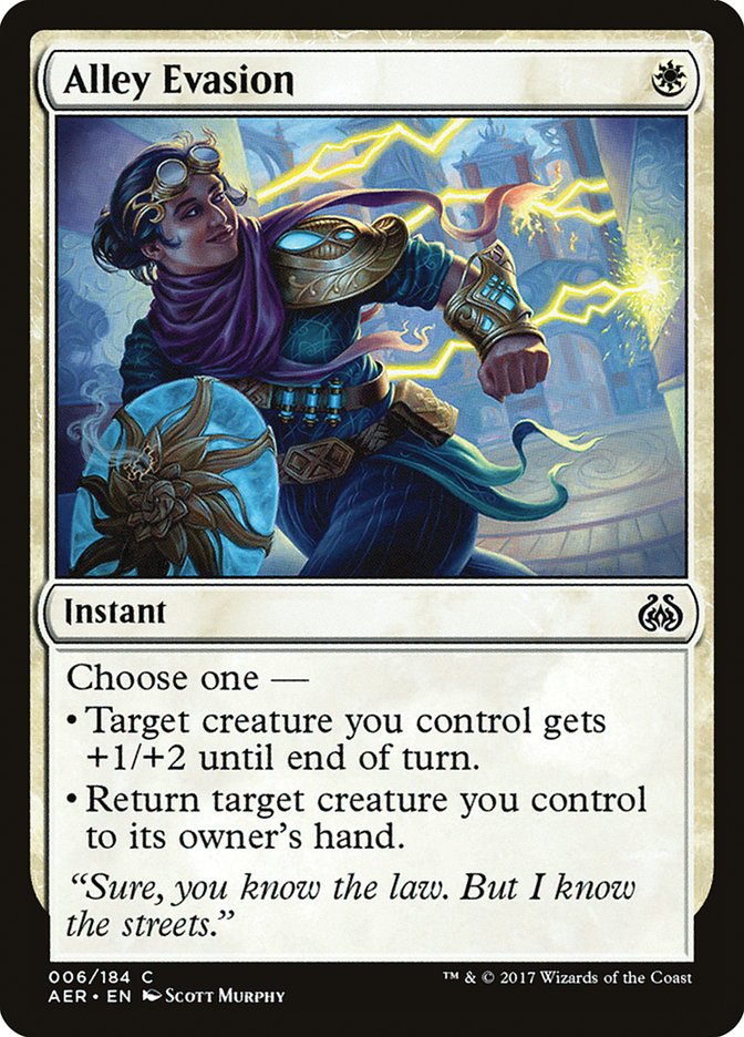 This Is An Image Of The Magic The Gathering Card Alley Evasion From The Set Aether Revolt - Designed By Artist Scott Murphy