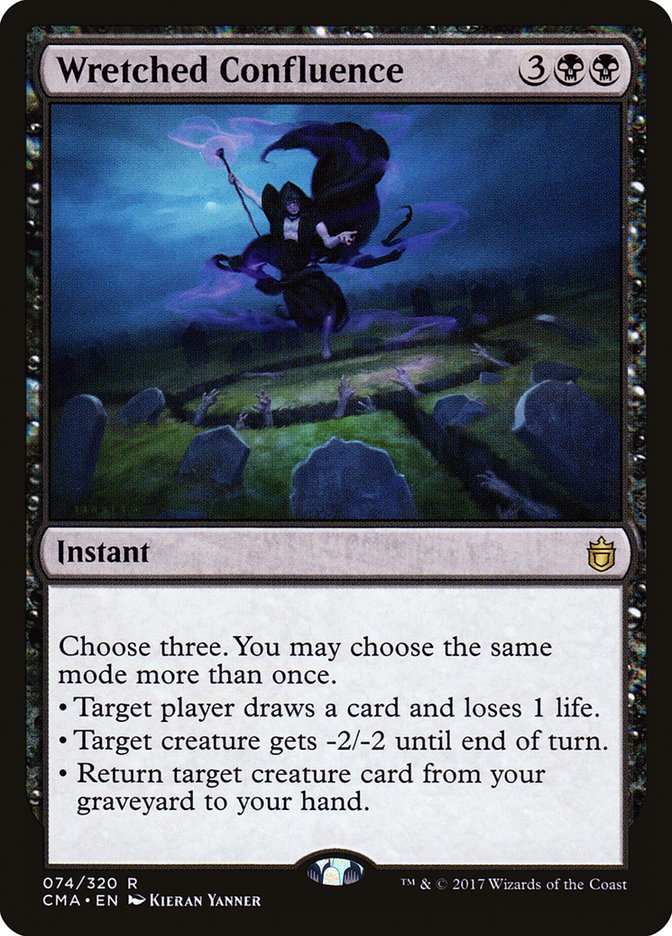 This Is An Image Of The Magic The Gathering Card Wretched Confluence From The Set Commander Masters - Designed By Artist Kieran Yanner