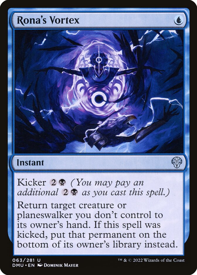 This Is An Image Of The Magic The Gathering Card Rona's Vortex From The Set Dominaria United - Designed By Artist Dominik Mayer