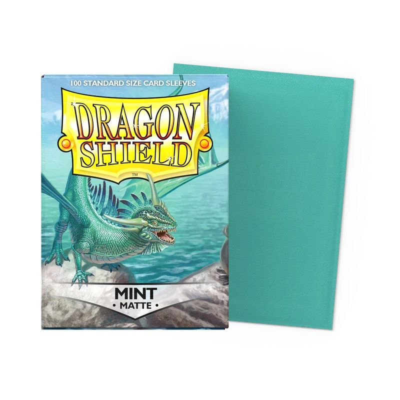 Matte Mint - Dragonshield - 100 Standard Size Sleeves