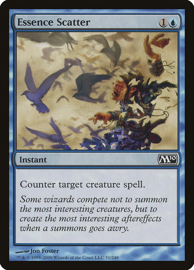 This Is An Image Of The Magic The Gathering Card Essence Scatter From The Set Foundations - Designed By Artist Josh Hass