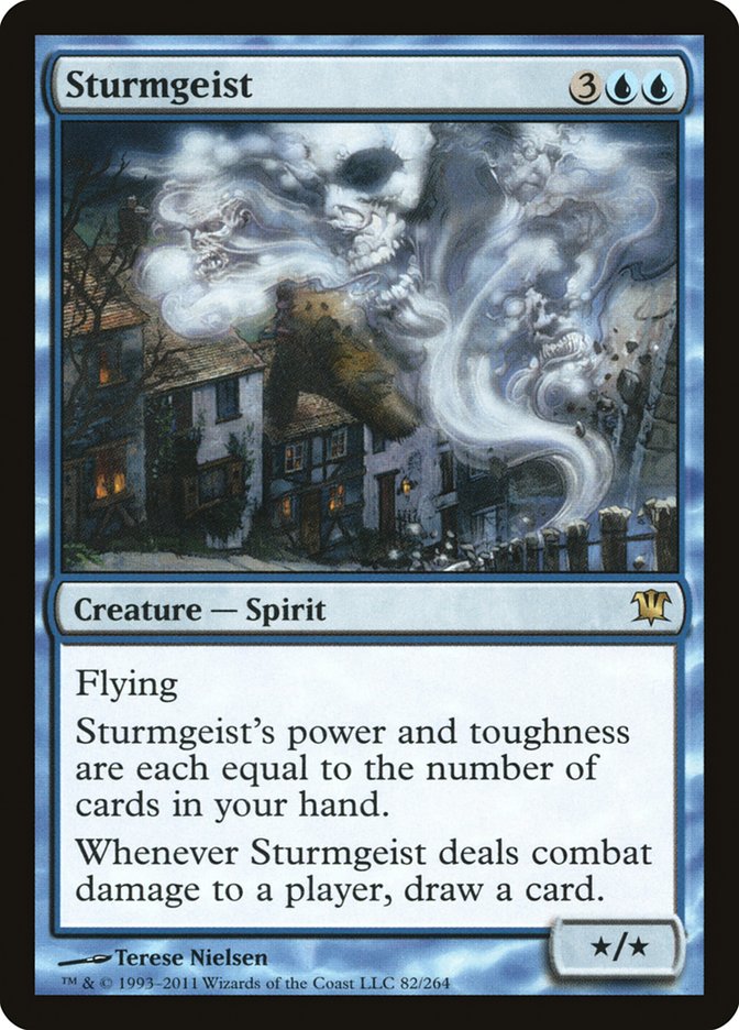This Is An Image Of The Magic The Gathering Card Sturmgeist From The Set Innistrad - Designed By Artist Terese Nielsen