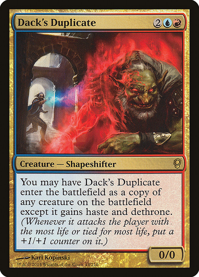 This Is An Image Of The Magic The Gathering Card Dack's Duplicate From The Set Double Masters 2022 - Designed By Artist Karl Kopinski