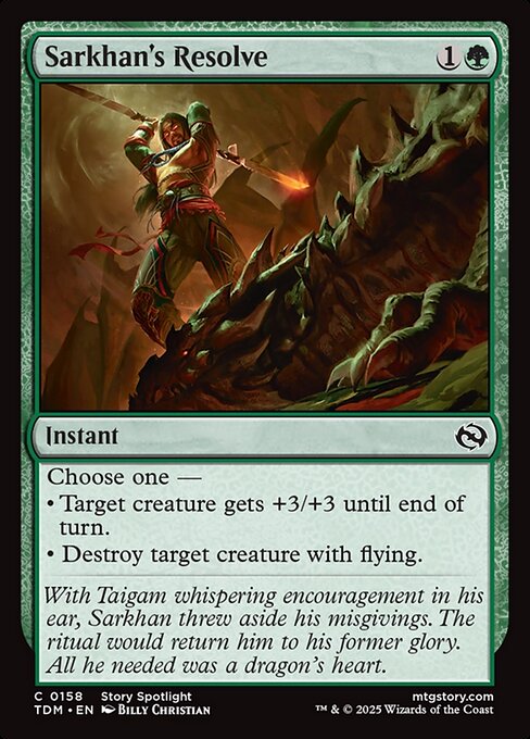 Sarkhan's Resolve - FOIL