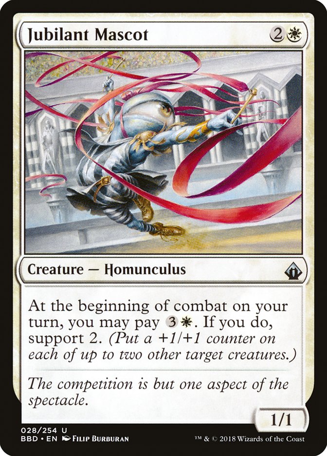 This Is An Image Of The Magic The Gathering Card Jubilant Mascot From The Set Battlebond - Designed By Artist Filip Burburan