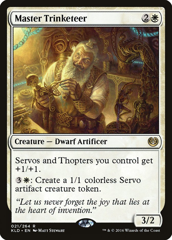 This Is An Image Of The Magic The Gathering Card Master Trinketeer From The Set Kaladesh - Designed By Artist Matt Stewart