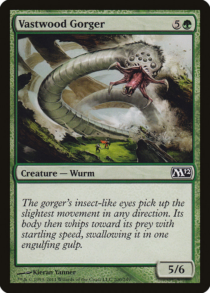 This Is An Image Of The Magic The Gathering Card Vastwood Gorger From The Set Magic Origins - Designed By Artist Kieran Yanner