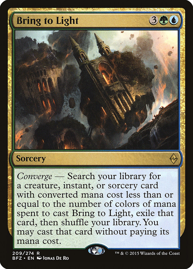 This Is An Image Of The Magic The Gathering Card Bring to Light From The Set Double Masters 2022 - Designed By Artist Jonas De Ro