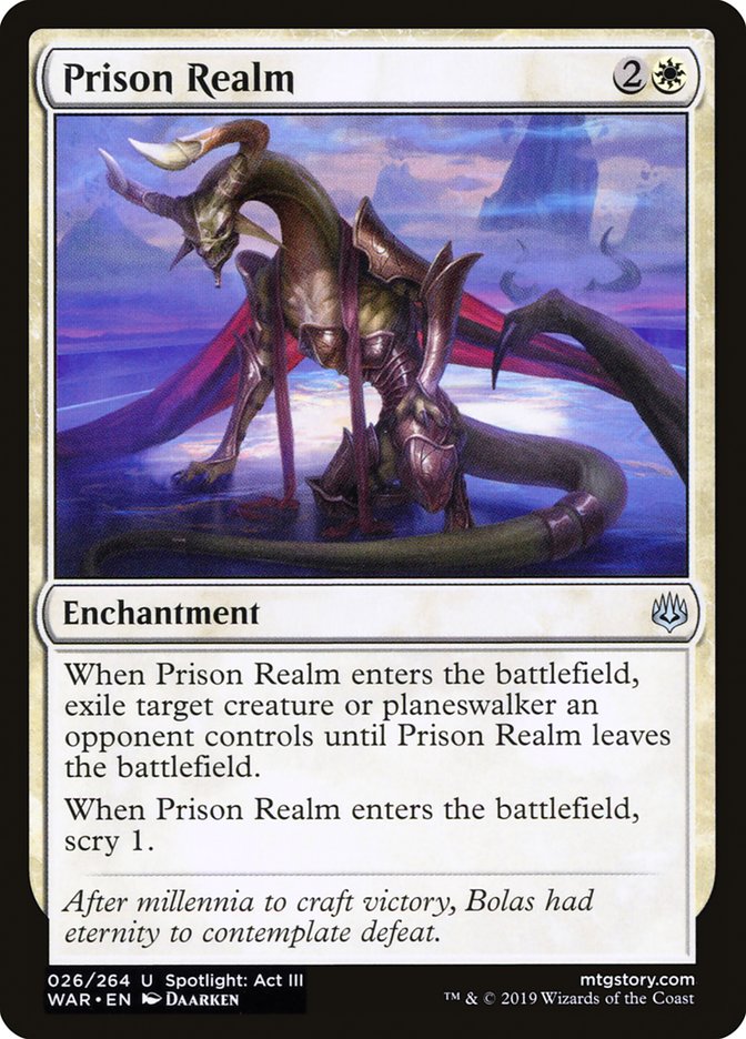 This Is An Image Of The Magic The Gathering Card Prison Realm From The Set War of the Spark - Designed By Artist Daarken