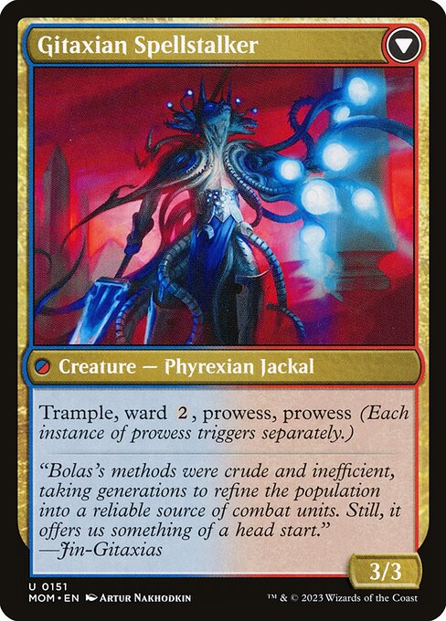 Khenra Spellspear // Gitaxian Spellstalker - FOIL