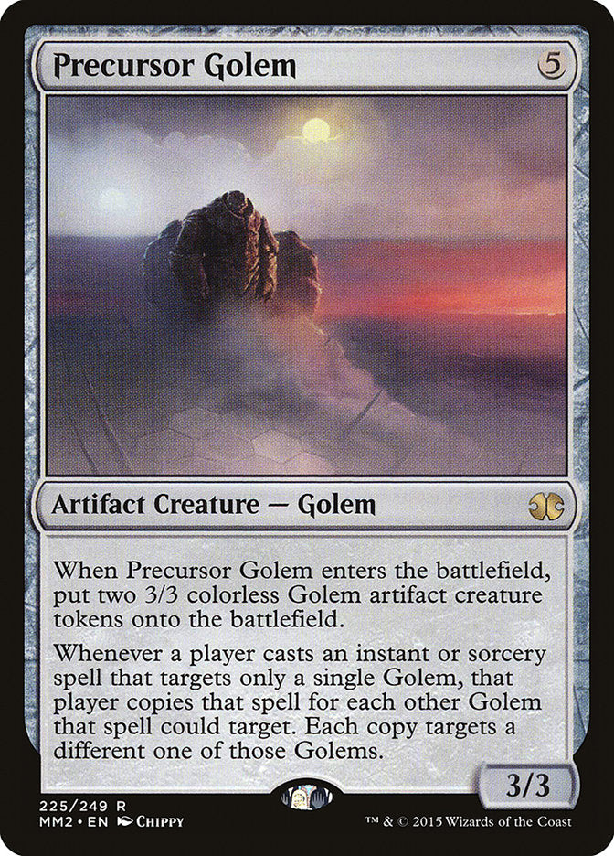 This Is An Image Of The Magic The Gathering Card Precursor Golem From The Set Modern Masters 2015 - Designed By Artist Chippy