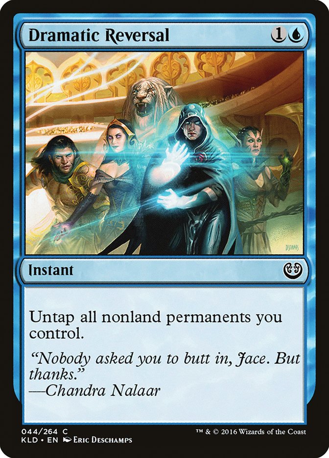 This Is An Image Of The Magic The Gathering Card Dramatic Reversal From The Set Game Night 2019 - Designed By Artist Eric Deschamps