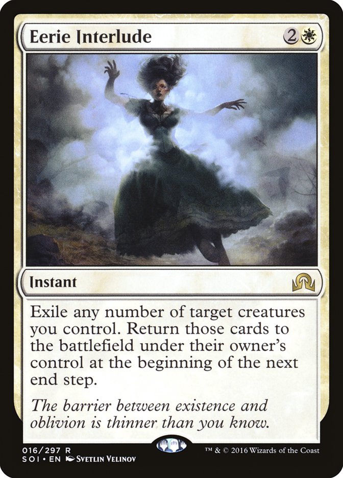 This Is An Image Of The Magic The Gathering Card Eerie Interlude From The Set Kaldheim Commander - Designed By Artist Svetlin Velinov