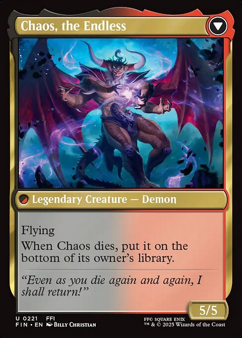 Garland, Knight of Cornelia // Chaos, the Endless - FOIL