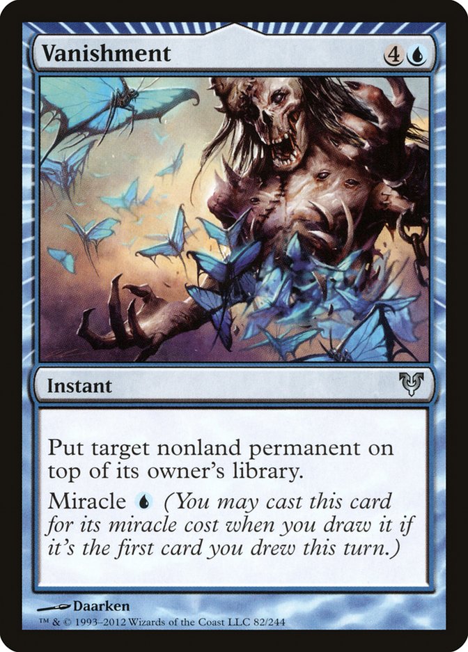 This Is An Image Of The Magic The Gathering Card Vanishment From The Set Avacyn Restored - Designed By Artist Daarken