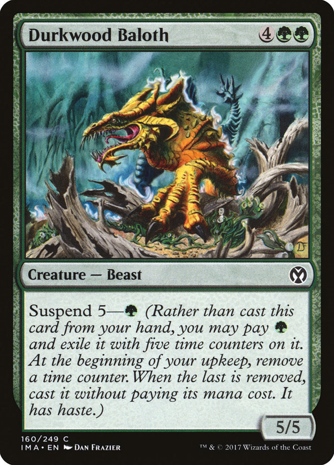 This Is An Image Of The Magic The Gathering Card Durkwood Baloth From The Set Time Spiral Remastered - Designed By Artist Dan Frazier