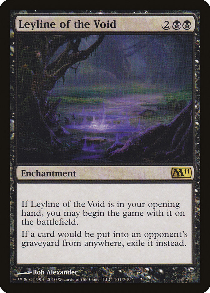 This Is An Image Of The Magic The Gathering Card Leyline of the Void From The Set Duskmourn: House of Horror - Designed By Artist Sergey Glushakov