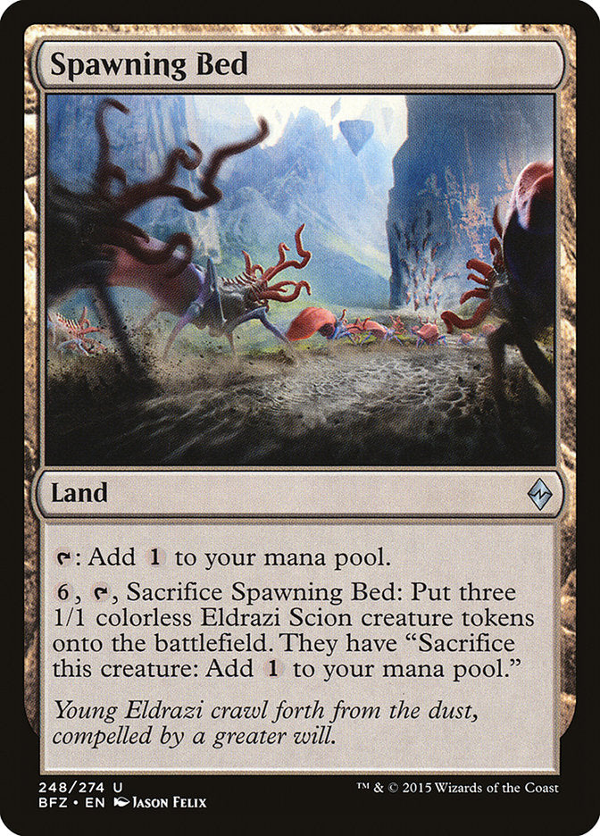This Is An Image Of The Magic The Gathering Card Spawning Bed From The Set Battle for Zendikar - Designed By Artist Jason Felix