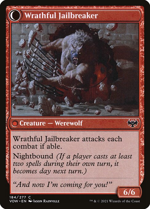 Weary Prisoner // Wrathful Jailbreaker - FOIL