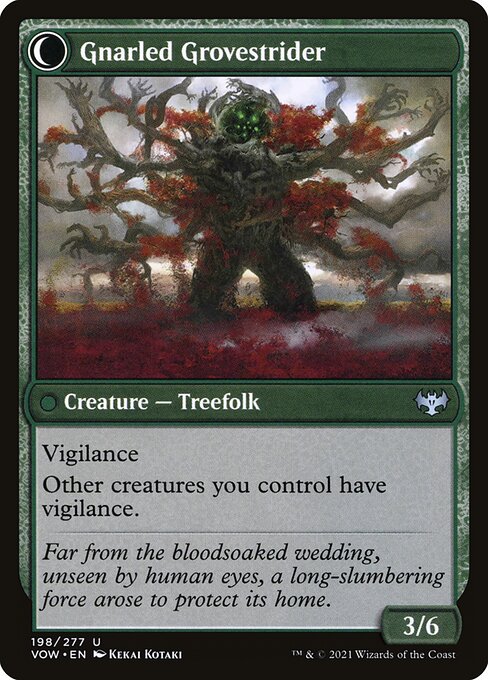 Dormant Grove // Gnarled Grovestrider - FOIL