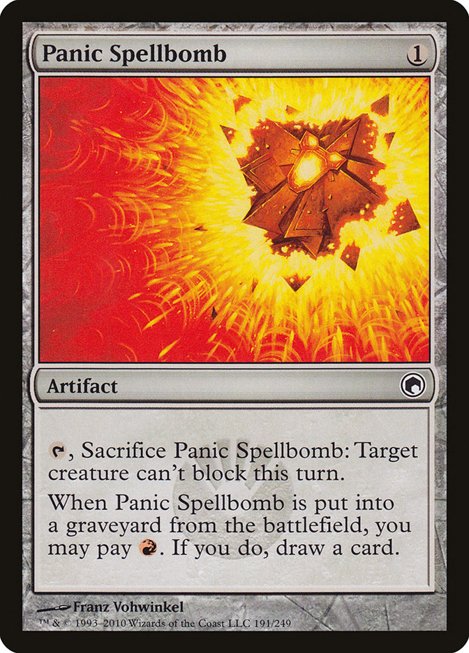 This Is An Image Of The Magic The Gathering Card Panic Spellbomb From The Set Commander Anthology Volume II - Designed By Artist Franz Vohwinkel