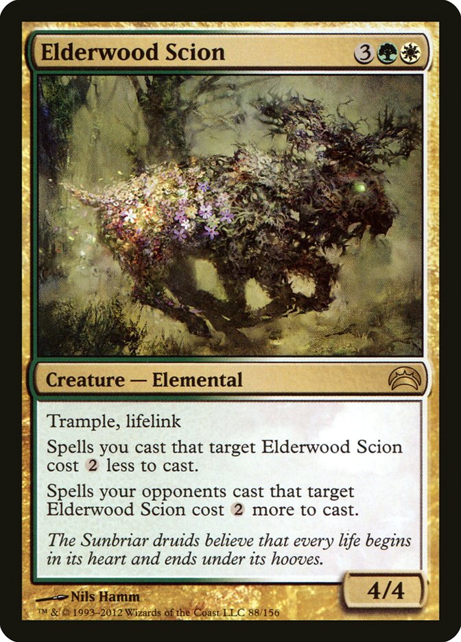 This Is An Image Of The Magic The Gathering Card Elderwood Scion From The Set Commander 2018 - Designed By Artist Nils Hamm