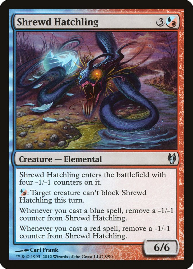 This Is An Image Of The Magic The Gathering Card Shrewd Hatchling From The Set Modern Masters 2015 - Designed By Artist Carl Frank